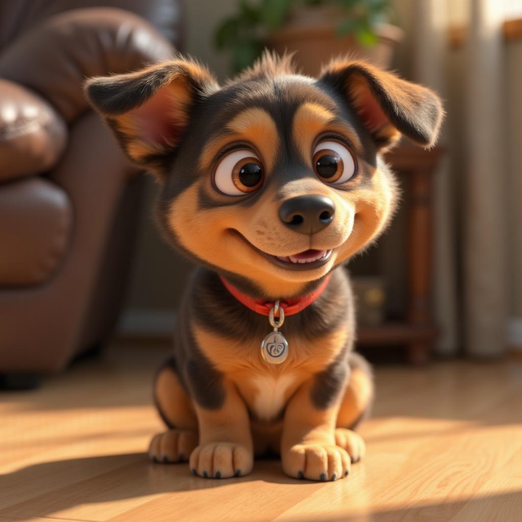 Pixar 3D style pet portrait