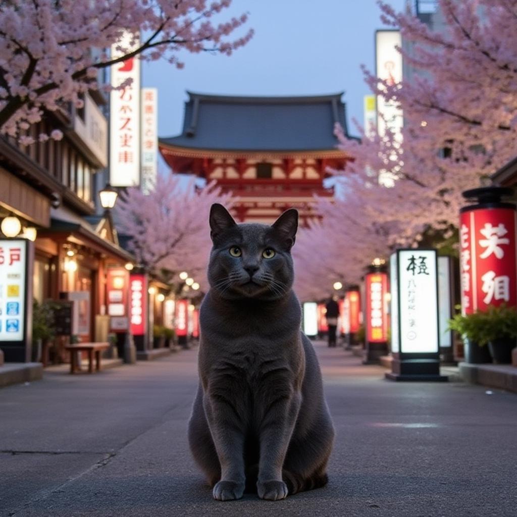 Tokyo style pet portrait